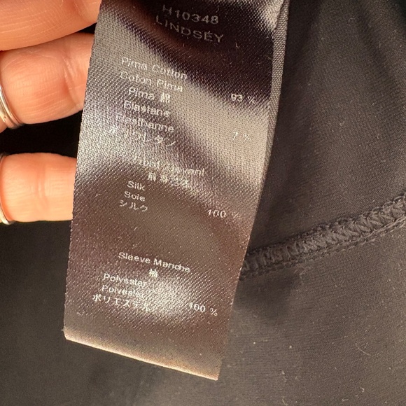 Anne Fontaine zip front silk blend blouse - Picture 4 of 5